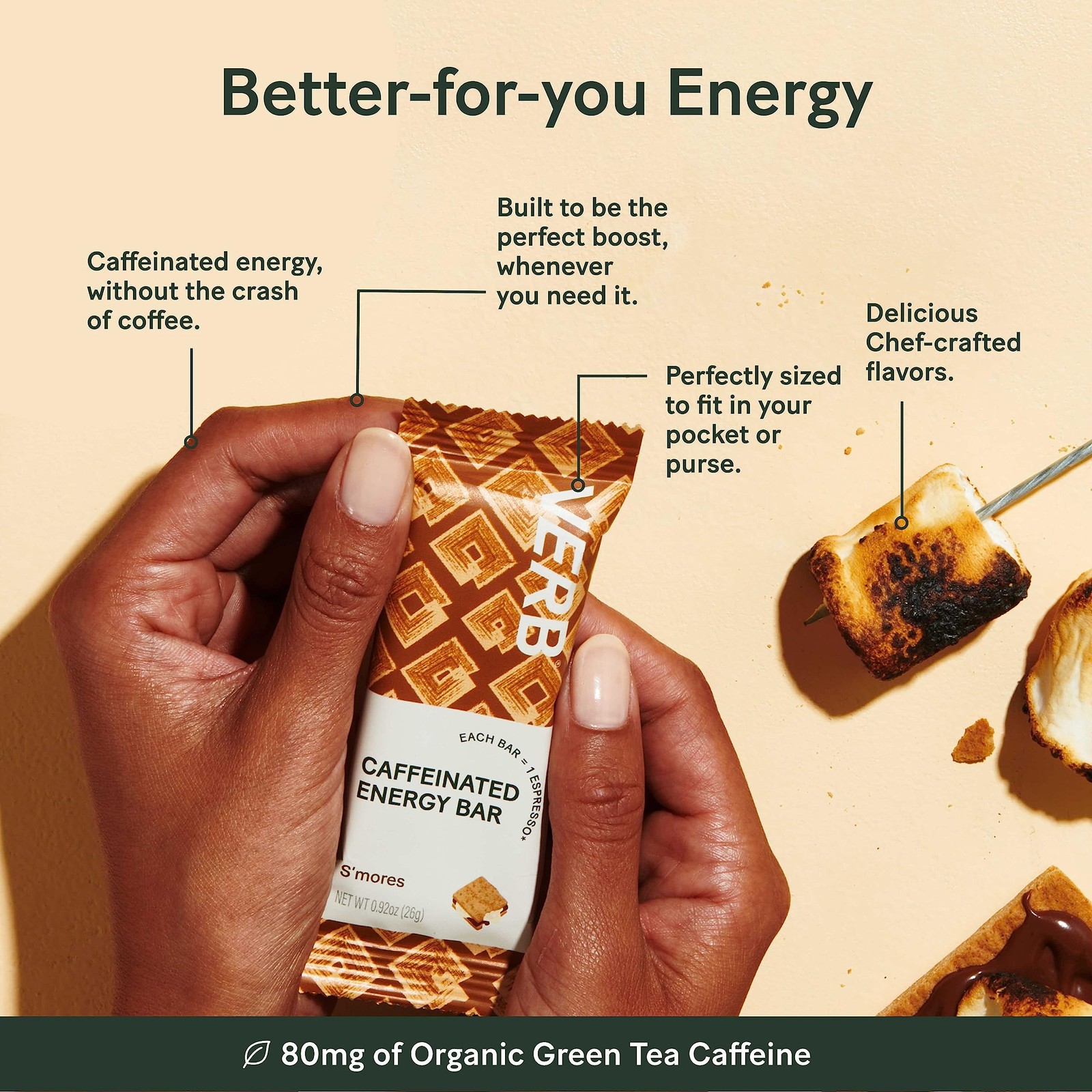 Verb Caffeinated Energy Bars Variety Pack – 2 Delicious 16 Count (Pack of 1)