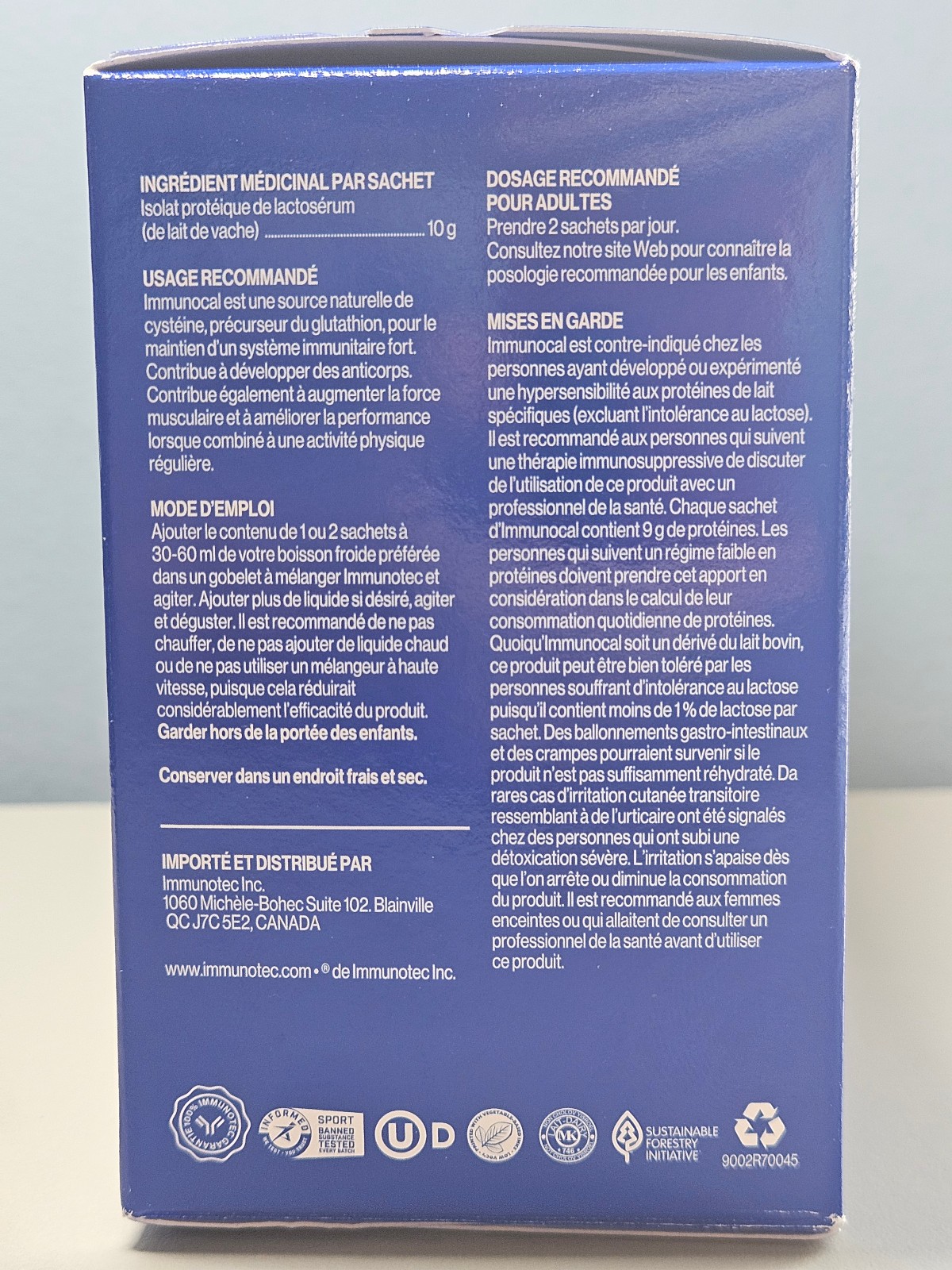 Immunotec Immunocal Classic Regular – 30 pouches – Exp 9/2028 – New! Sealed!