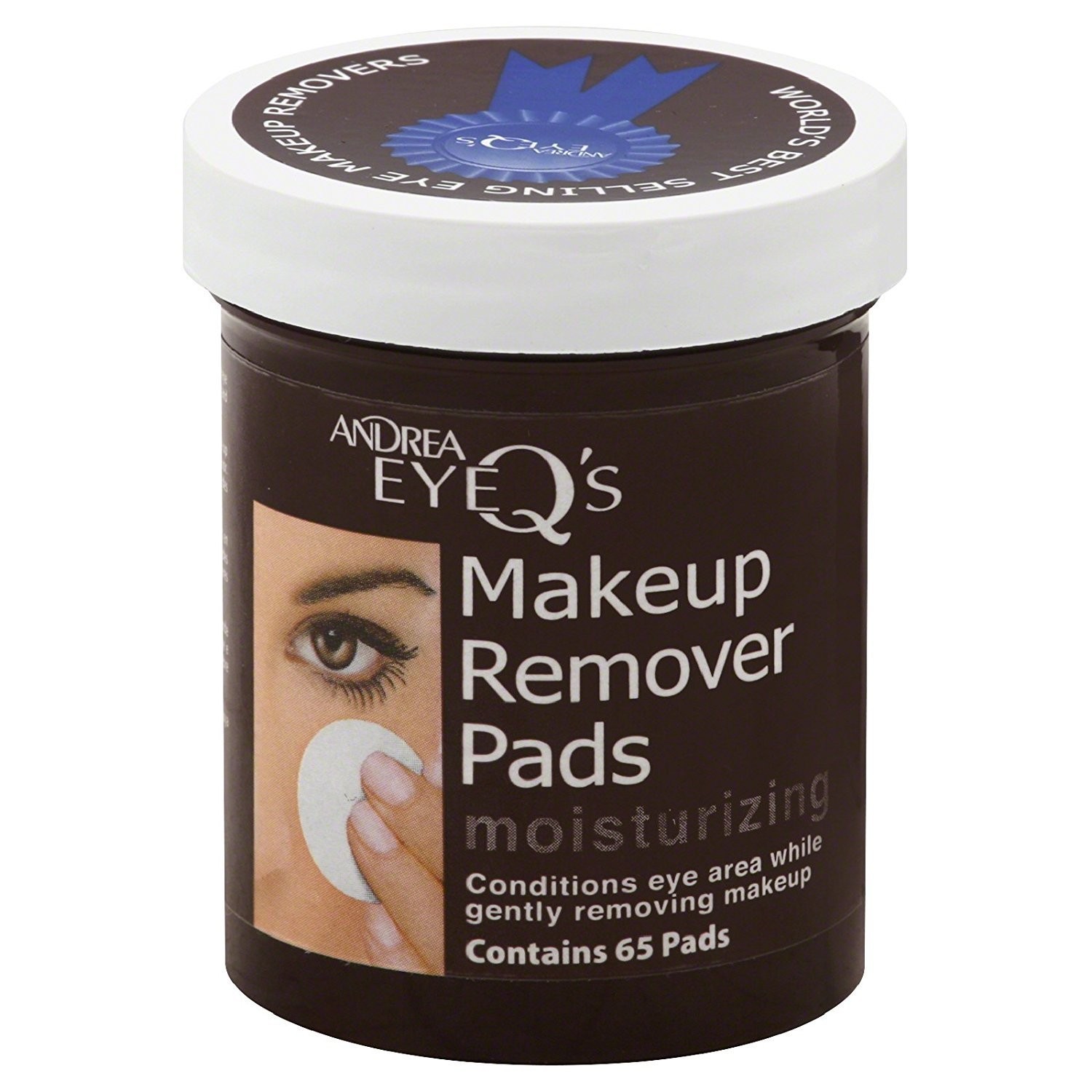 Moisturizing Eye Makeup Remover Pads – 65 Count, Pack of 4, Gentle & Effective