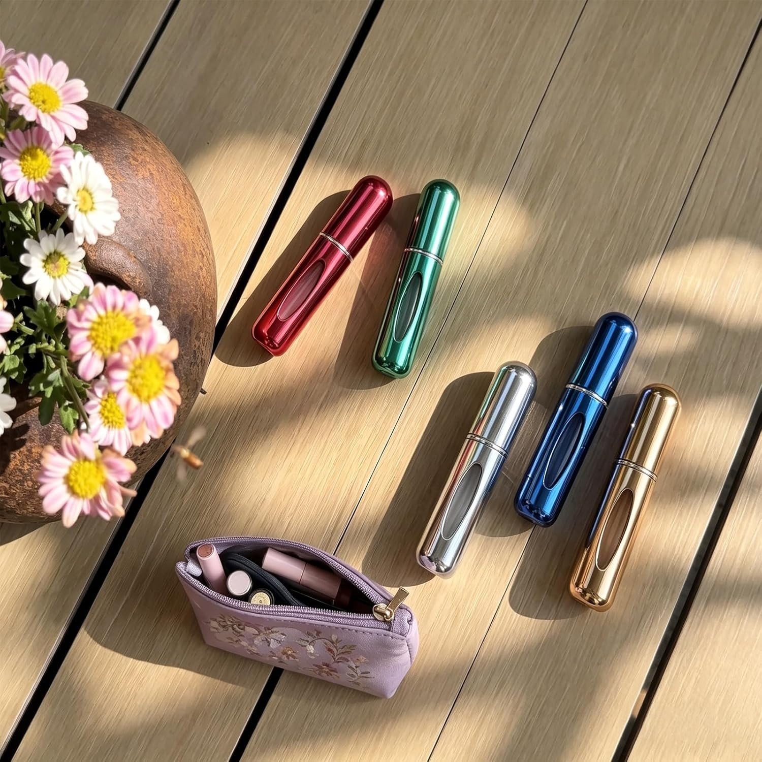 8PCS Refillable Perfume Atomizer Spray Bottles 5ml Travel Set