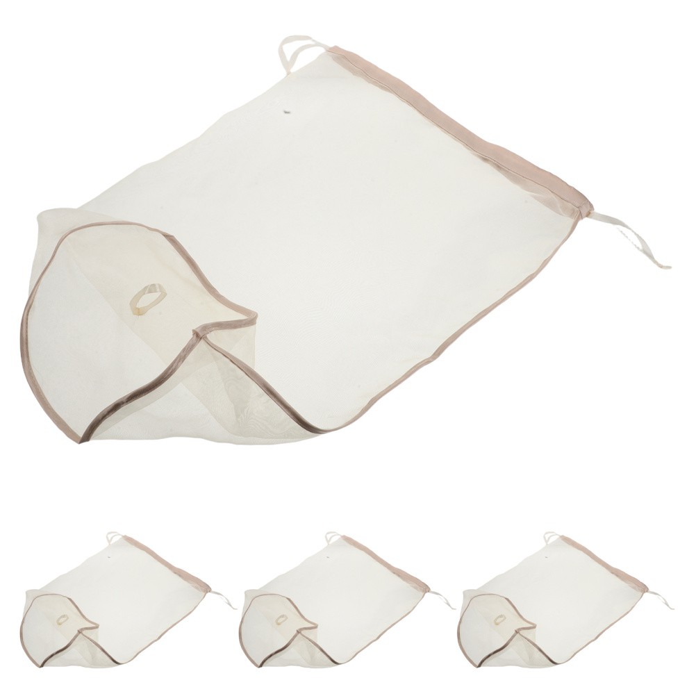4 Pcs Fake Hair Strotage Bag Wig for Travel Dust-proof Organizer