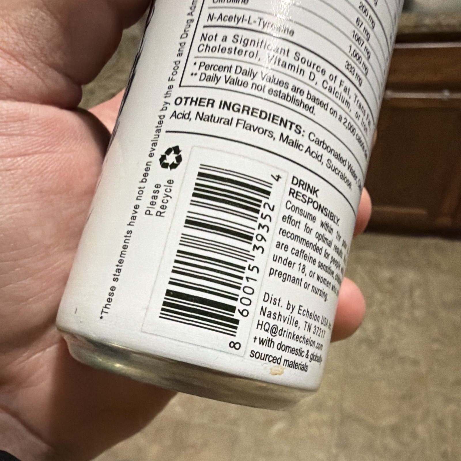 Echelon Goth Girl Spit Zero Sugar Caffeine Energy Drink 12 fl oz (Unopened)