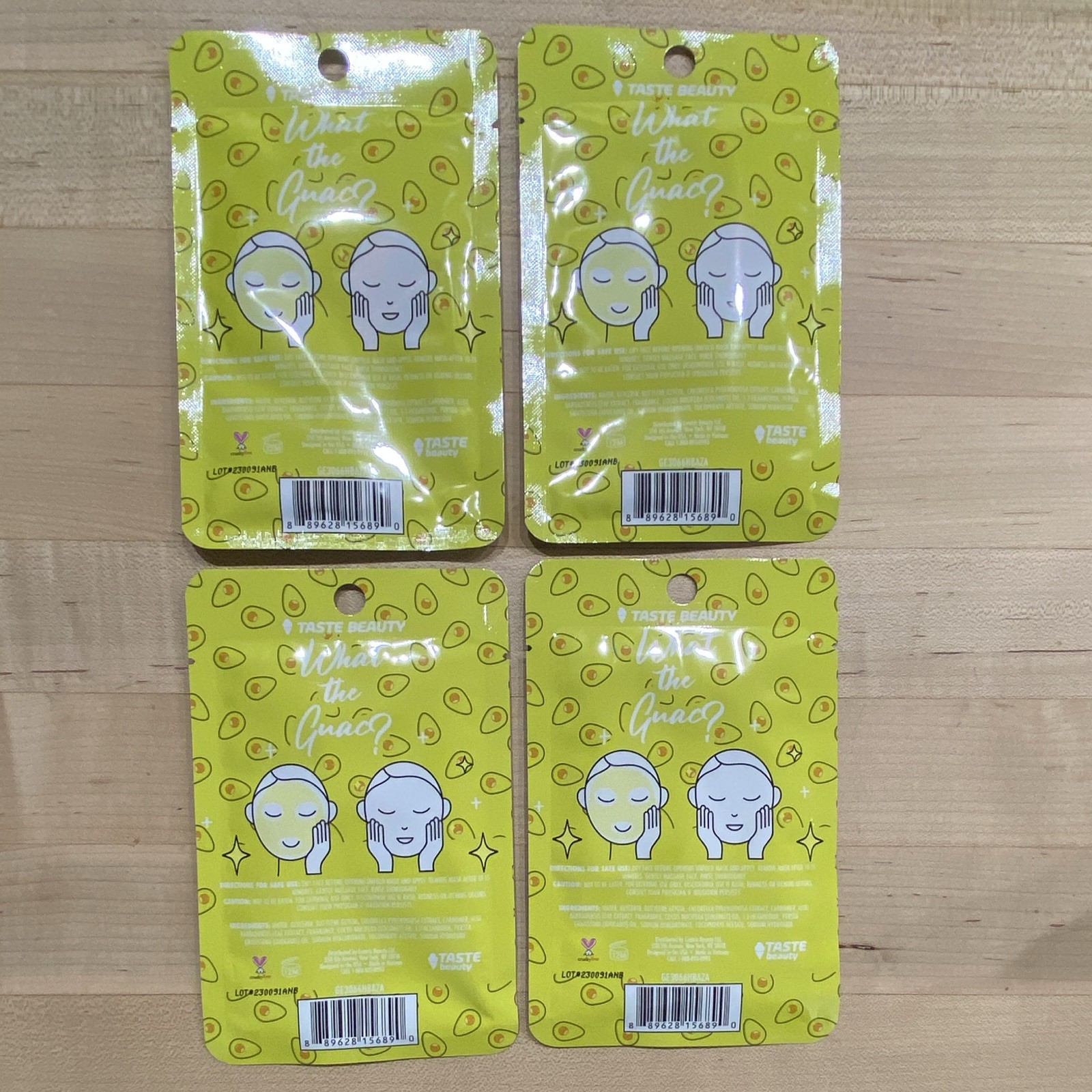 4 Taste Beauty What the Guac? Purifying Avocado Aloe Sheet Face Mask 0.67 fl oz