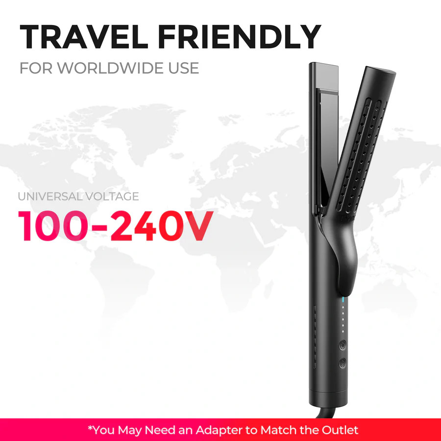 Brand New — TYMO Airflow 2-in-1 Hair Straightener & Curling Flat Iron