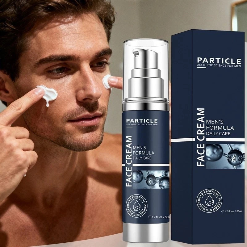 3X Particle Face Cream for Men 6-in-1 Anti-Aging Moisturizer Eye Bags Spots