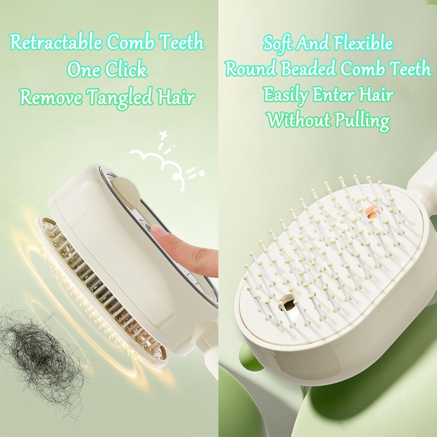 Electric Spray Retractable Air Cushion Comb Bristle Detangler Hair Steam Brushes