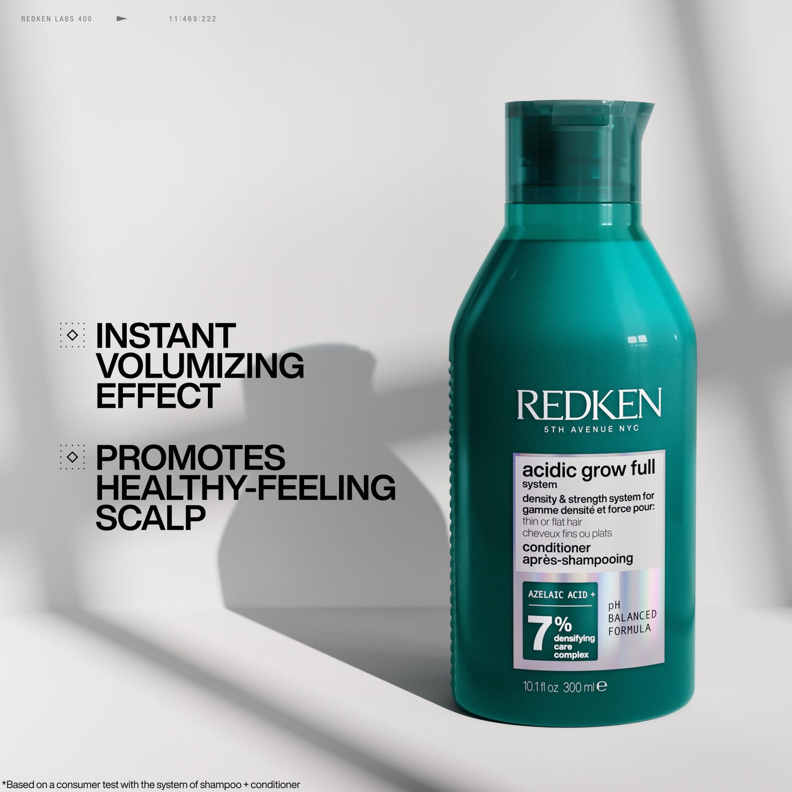 Hair Conditioner Acidic Grow Lightweight Hydrated Scalp 1.6 Fl Oz Redken Full