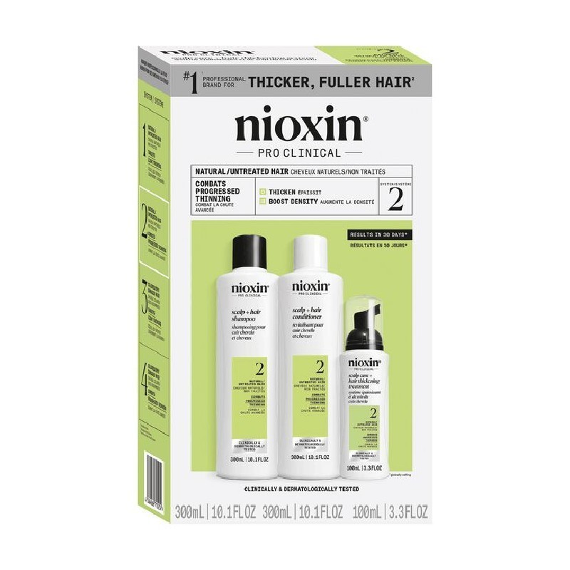 Nioxin Scalp + Hair Thickening System 2 KIT (Full Size)-free shipping_g