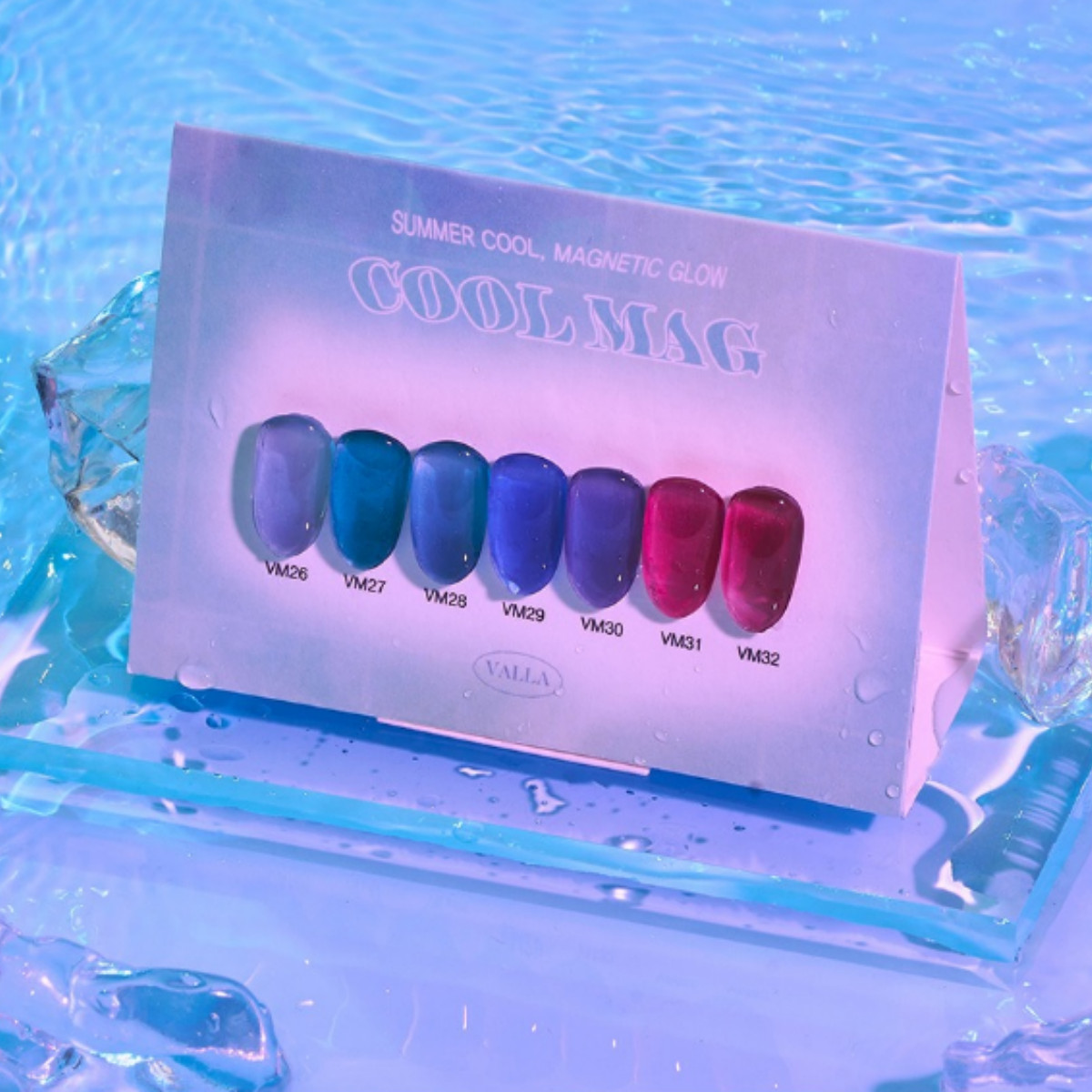 Valla Cool Mag Magnet Gel Polish Soak Off Nail Gel K-Beauty