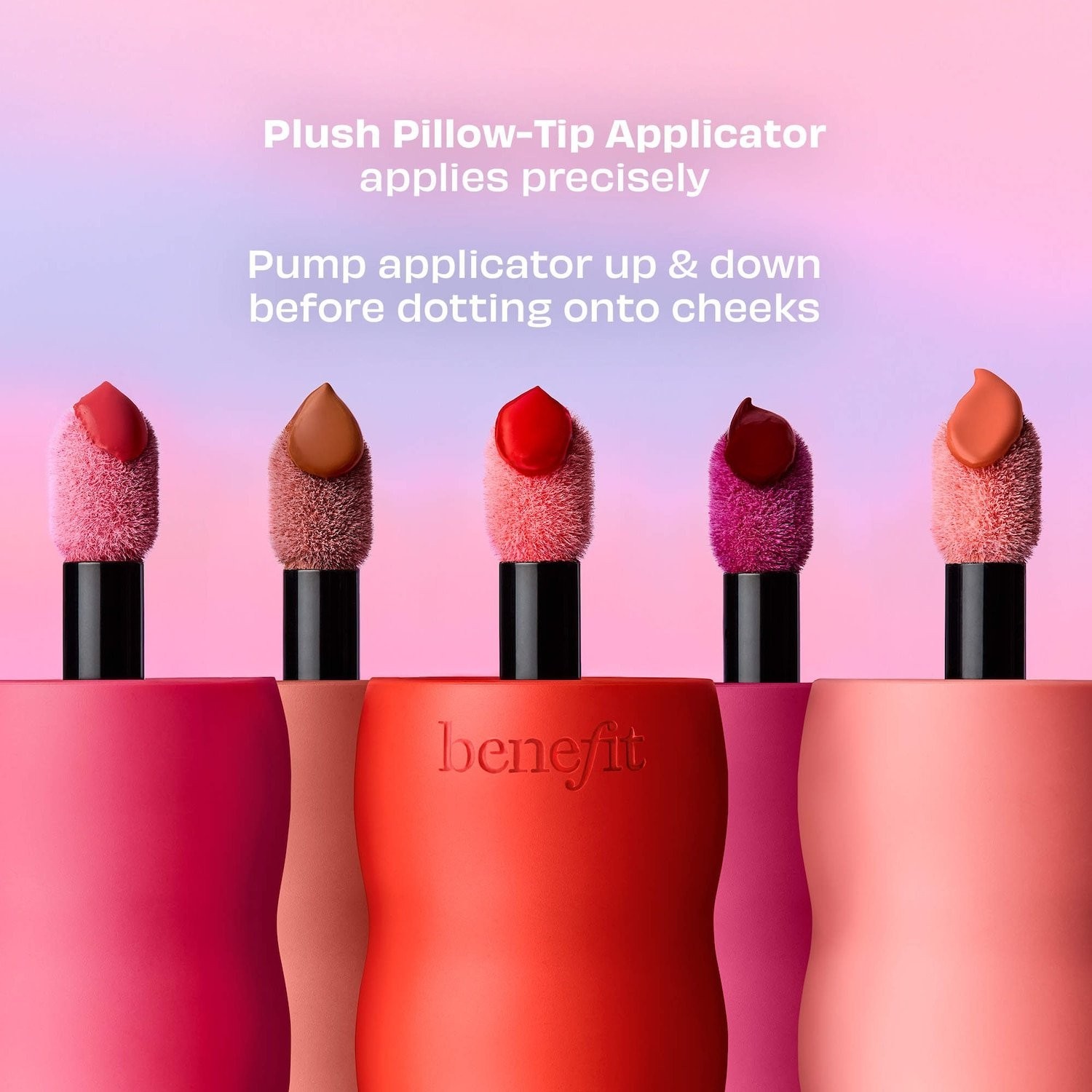 100% Authentic Benefit Cosmetics Play Daze Airy Liquid Blush,5 SHADES,0.2/6 ml