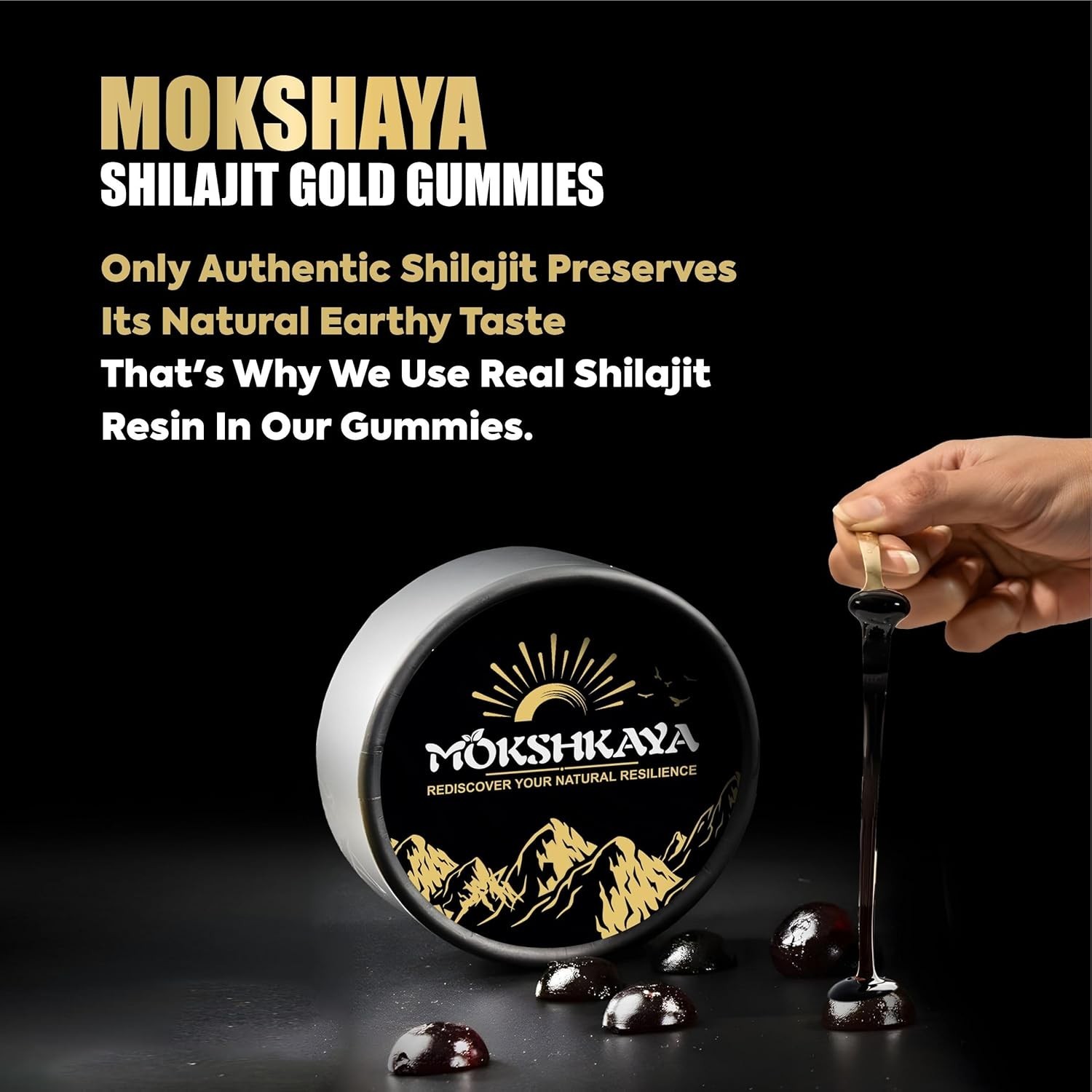 Premium Shilajit Gummies for Energy & Focus Himalayan Gold Grade 60 Pack