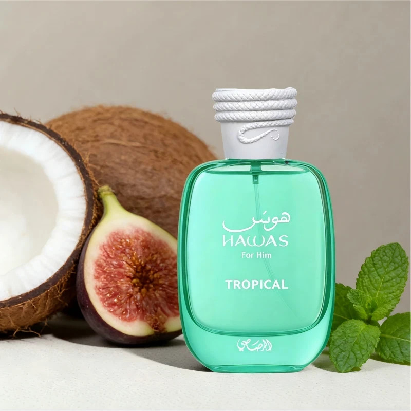 Rasasi Hawas Tropical Eau De Parfum Spray for Men, 3.4 Ounce/100ml.