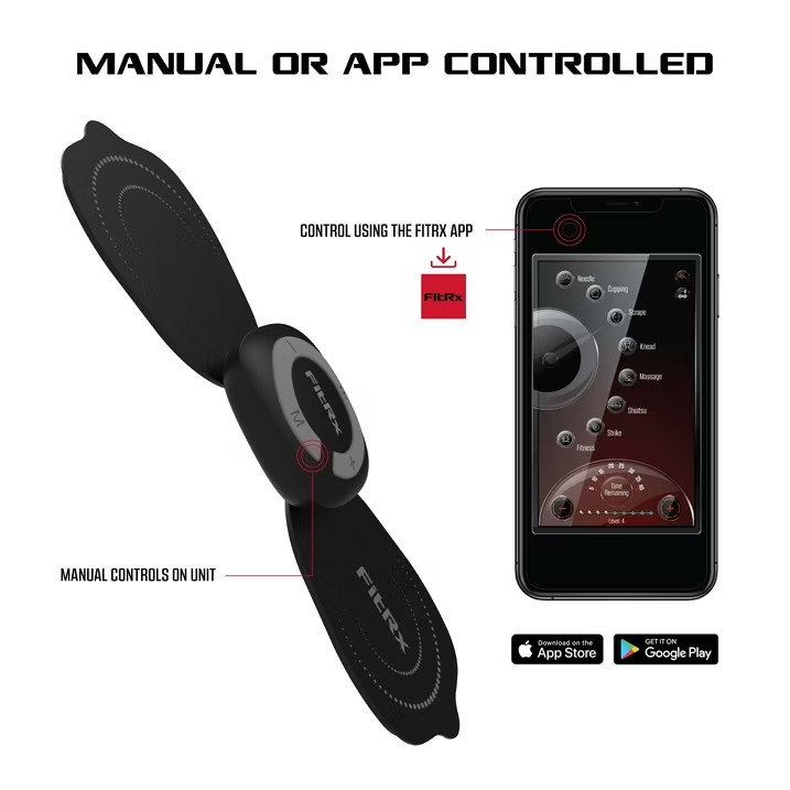 FitRx Electrode Wireless Massager Rechargeable EMS Unit Muscle Stimulator