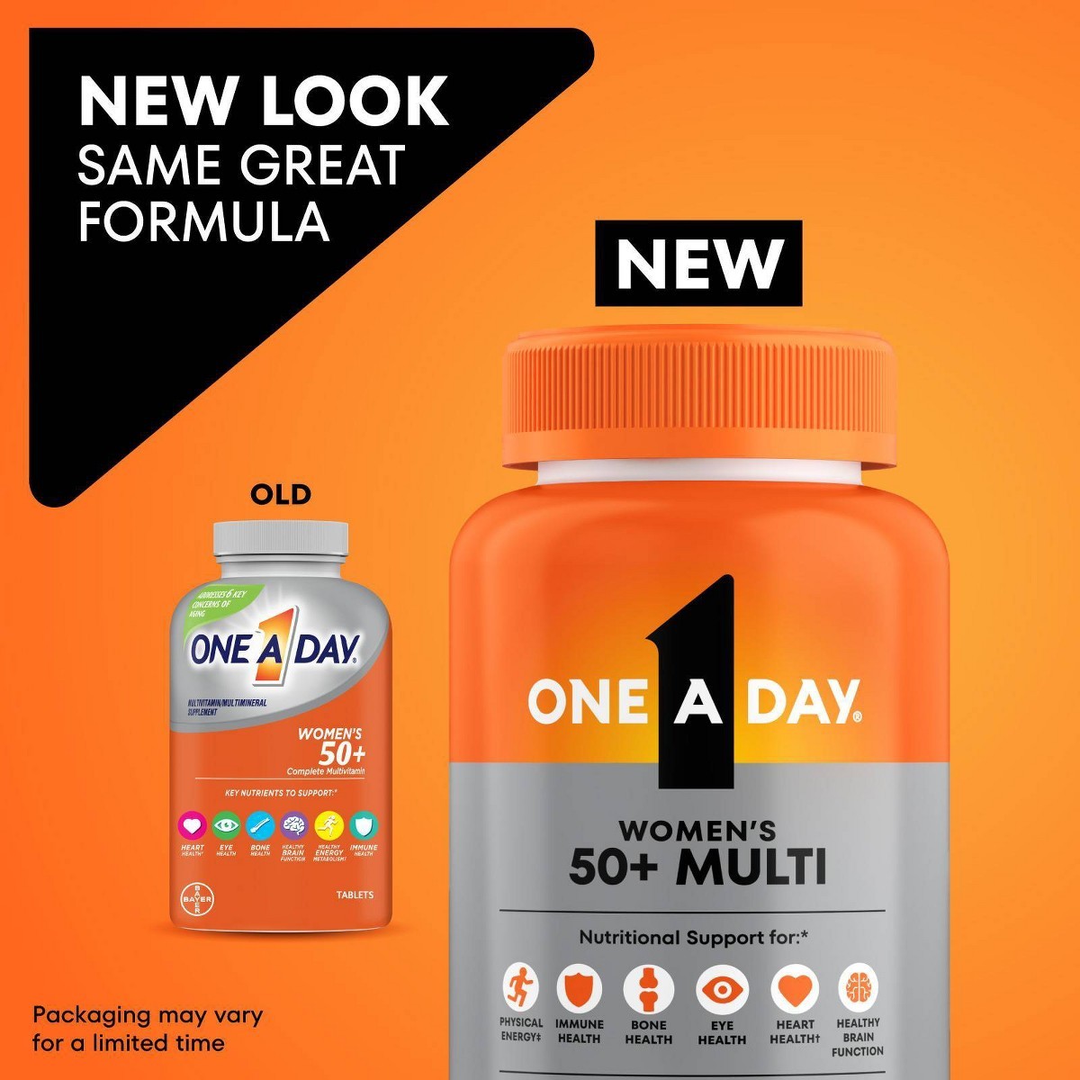 One A Day Women’s 50+ Multivitamin for Bone Health Tablets – 200ct