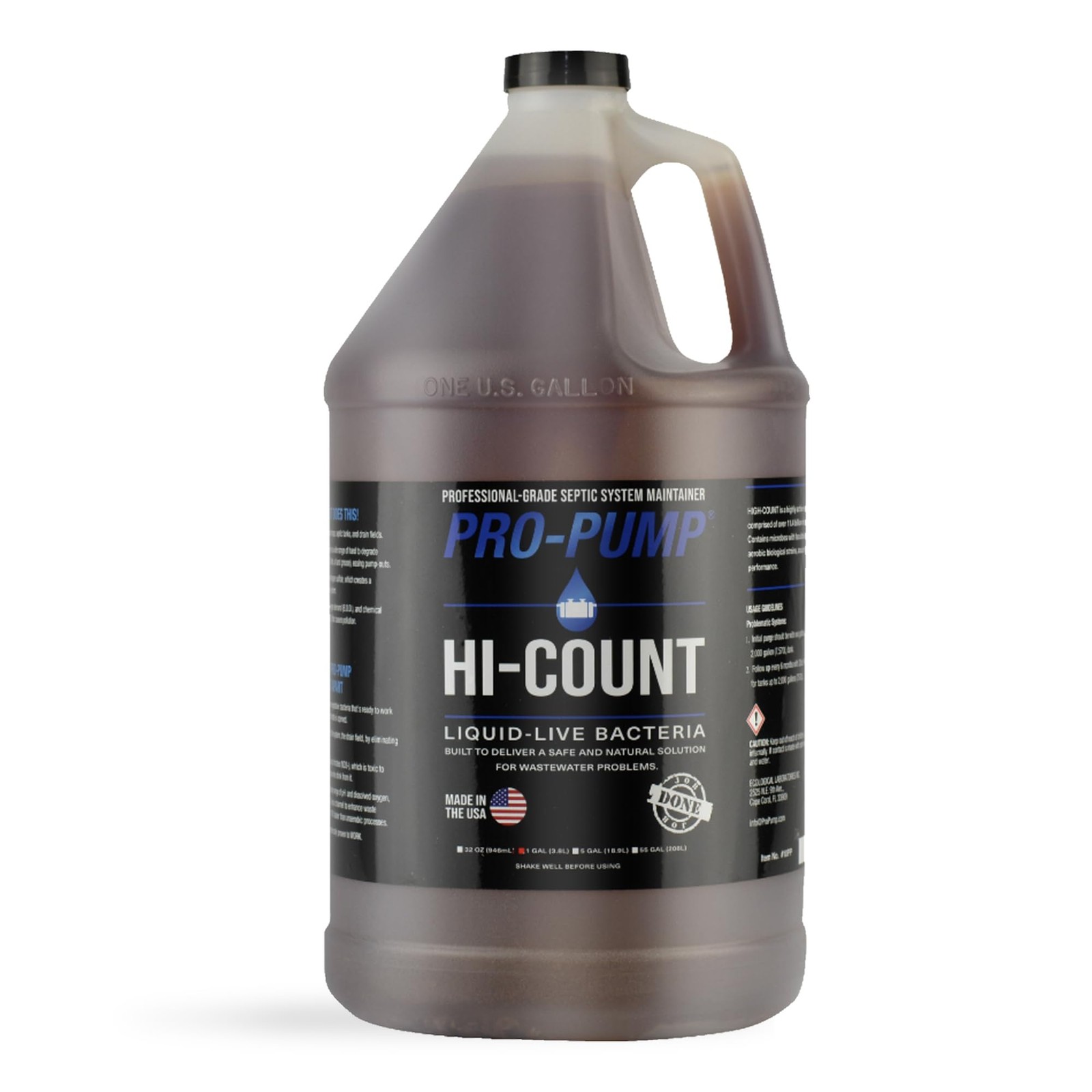 Septic Tank Maintenance Liquid 1 Gallon Professional Grade PRO PUMP