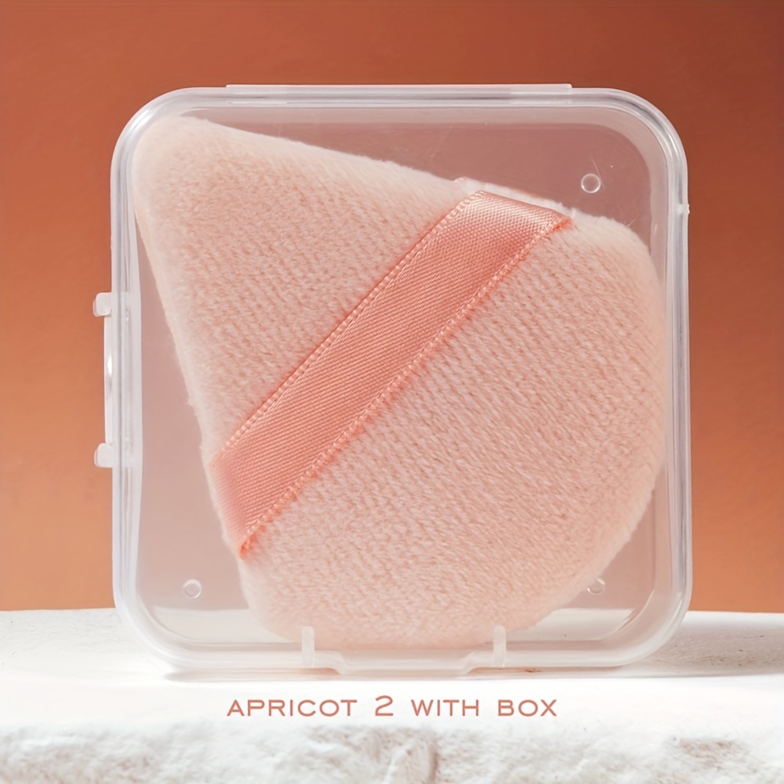6PCS Triangle Powder Puff with Dust-Proof Box Setting Loose Powder Makeup