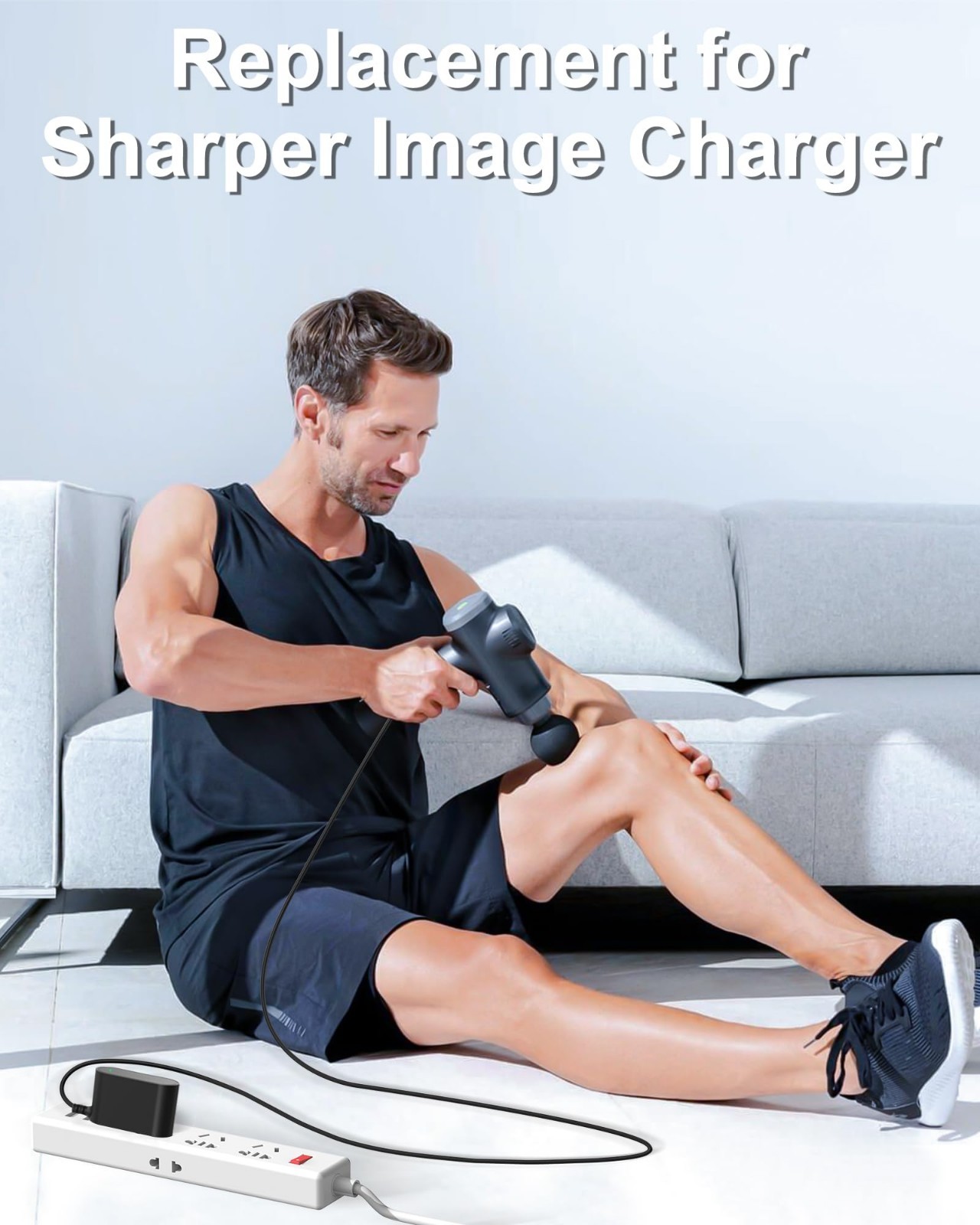 27V Massage Gun Charger for Deep Tissue Cordless Massager – 6FT Power Cord