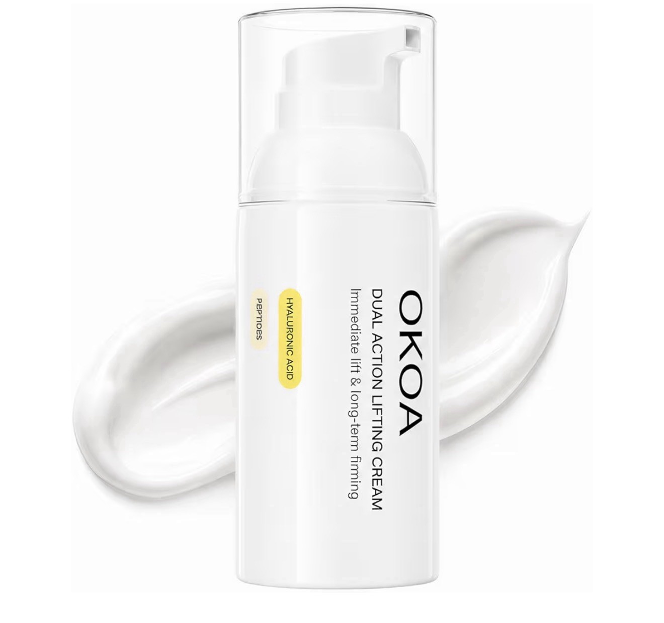 OKOA Dual Action Lifting Cream w/ Peptides & Hyaluronic Acid Face/Neck