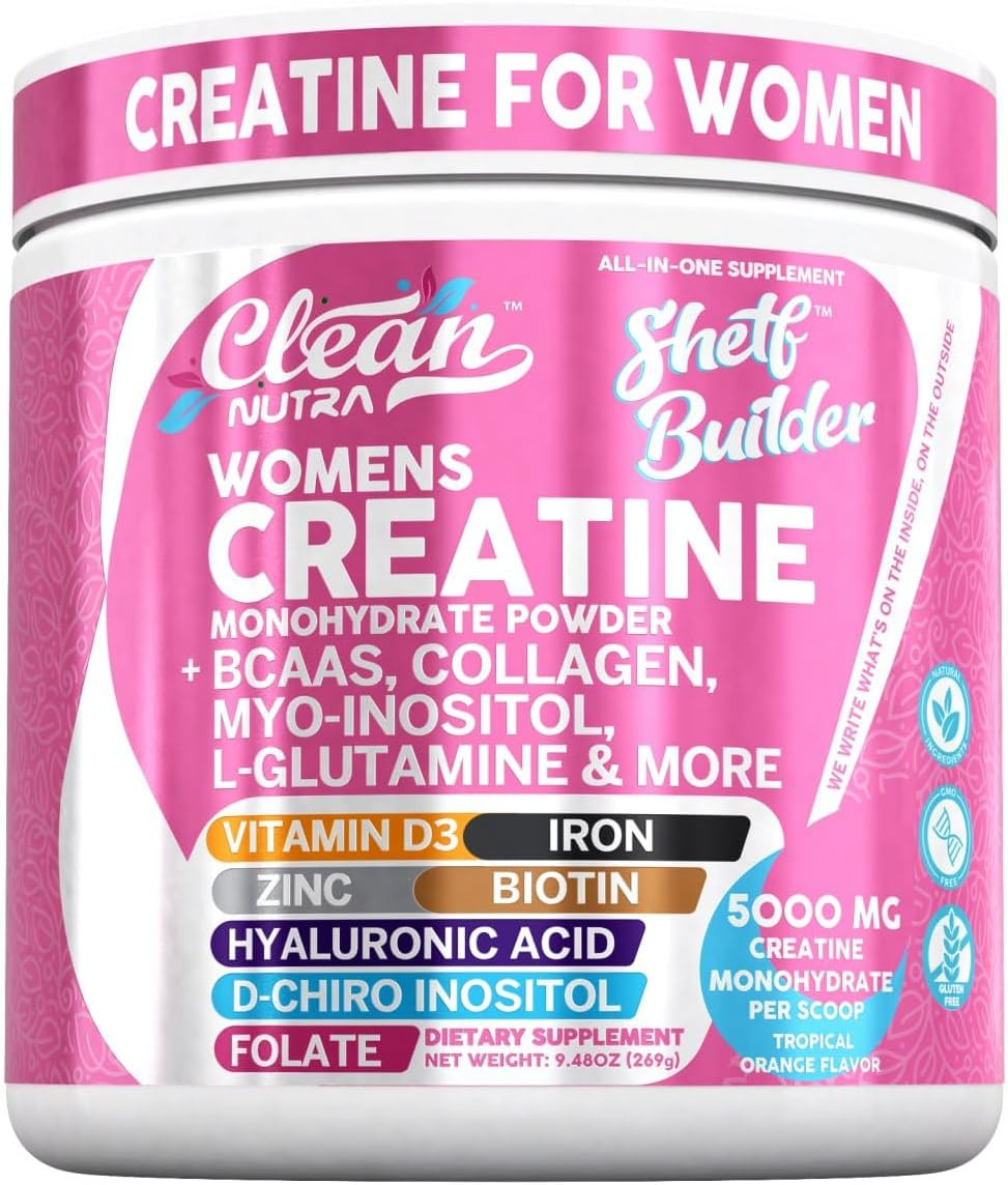 Creatine for Women | Creatine Monohydrate + BCAA Powder Myo-Inositol Collagen…