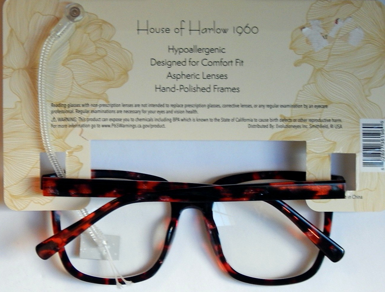 HOUSE OF HARLOW 1PK LUXURY HANDCRAFTED ACETATE READING GLASSES READERS +1.50 NEW