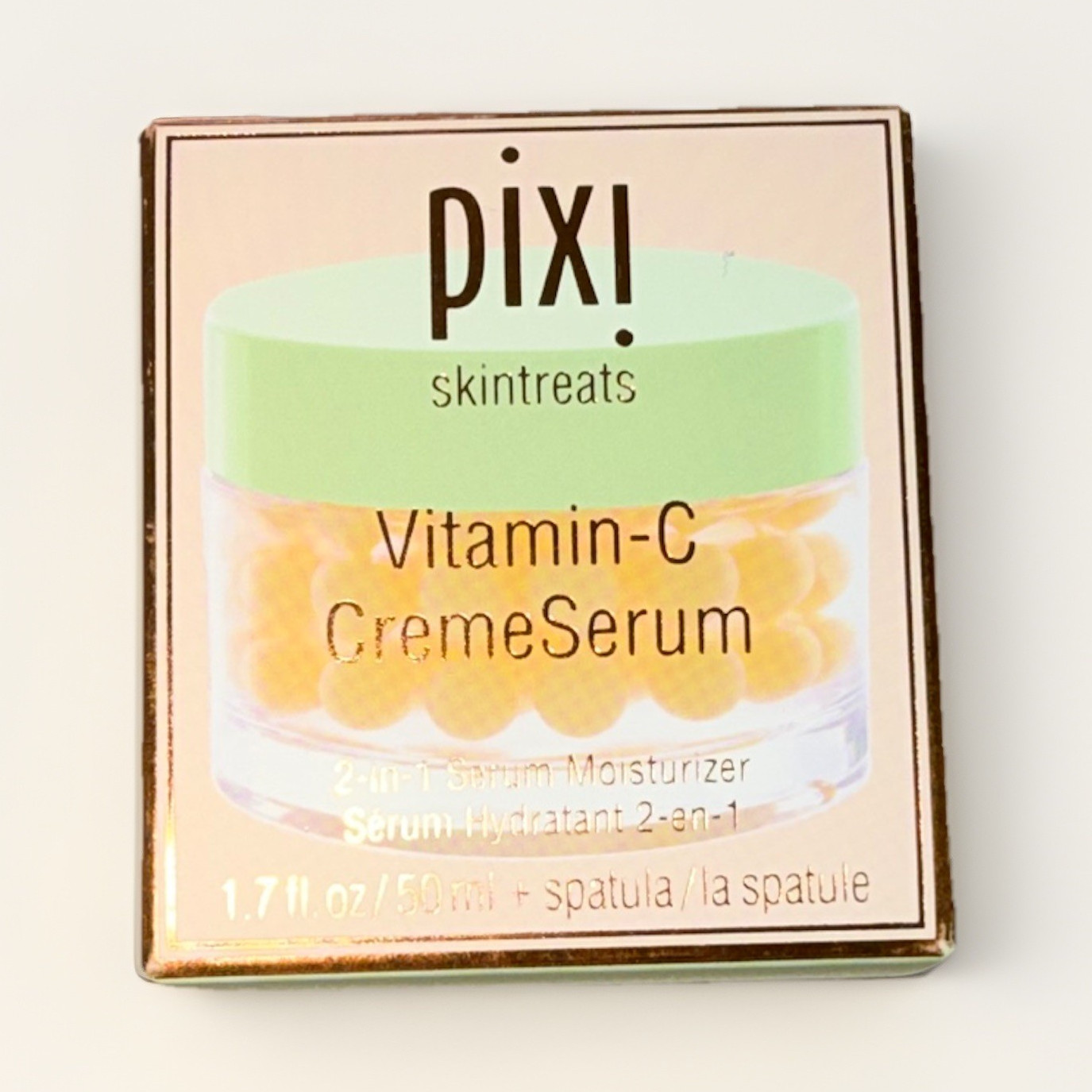 Pixi skintreats Vitamin-C CrèmeSerum 2-in-1 Serum Cream 1.7 fl oz Spatula