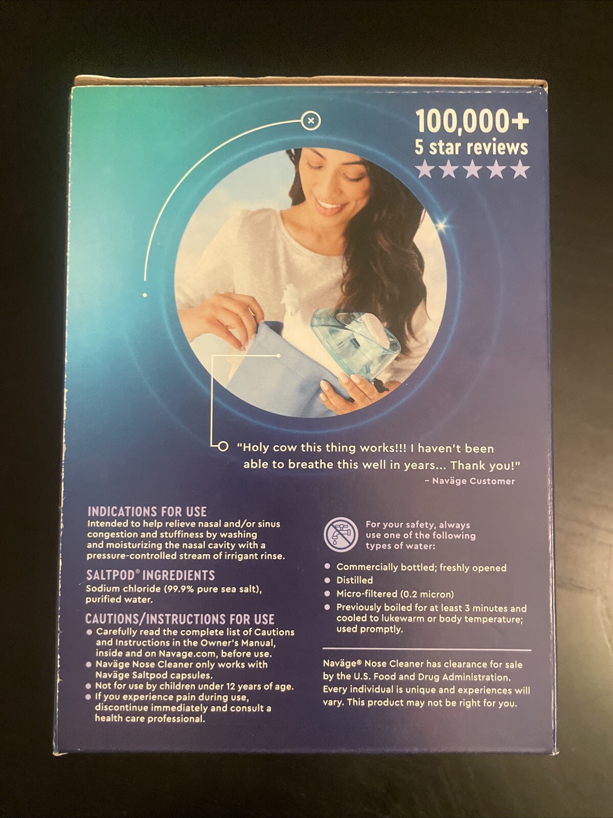 Navage RSI23 Nasal Irrigator Kit – Blue/White