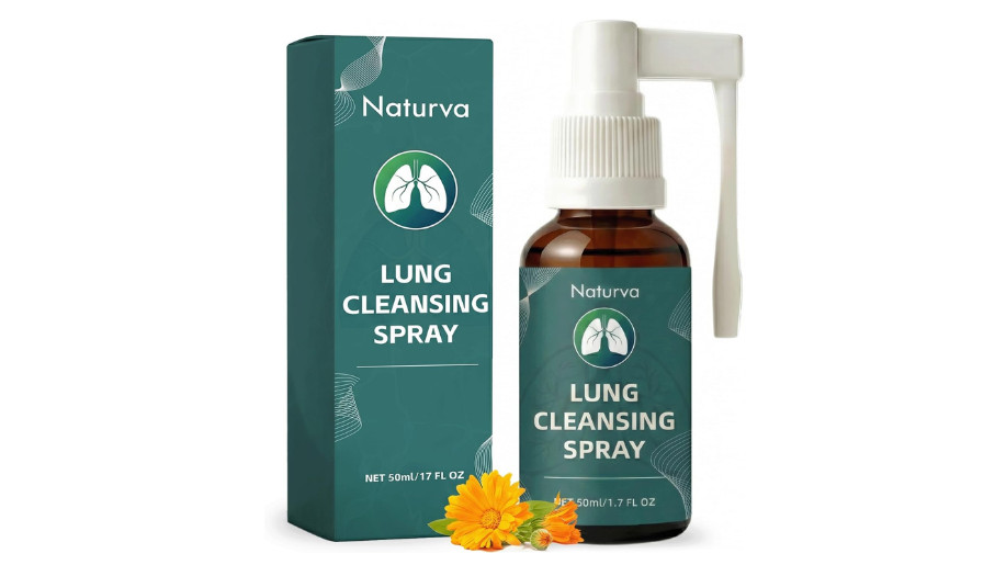 Naturva Lung Cleansing Spray,Calendula Leaf Extract Spray Herbal Lung Cleanse Sp