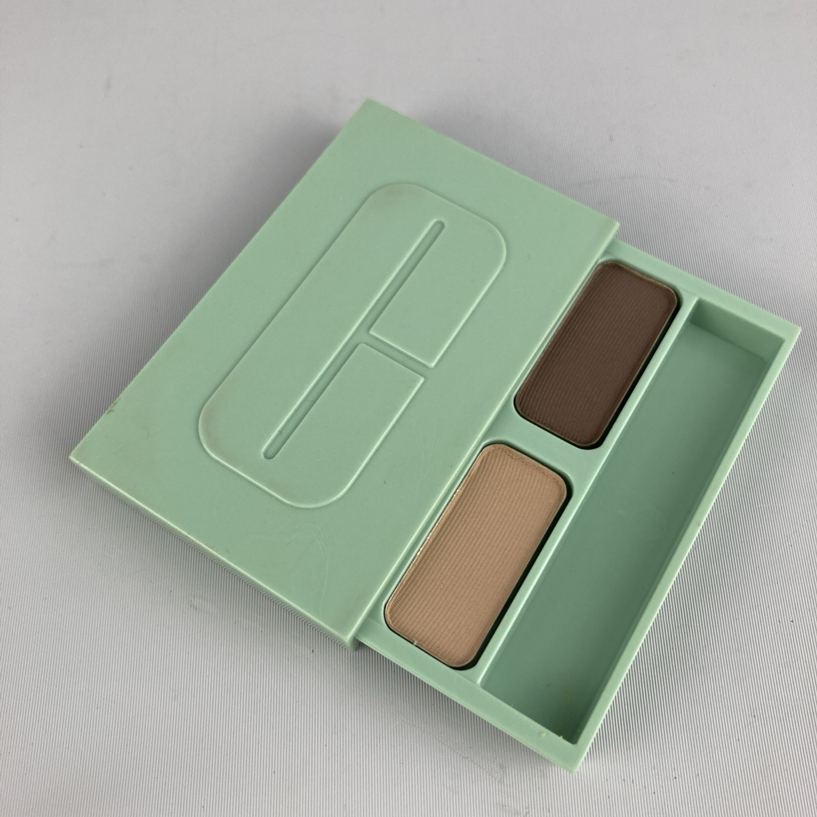 Clinique Eyeshadow Duo Pair of Shadows Pure Cream Brown Light 0.08oz 2.2g Disc