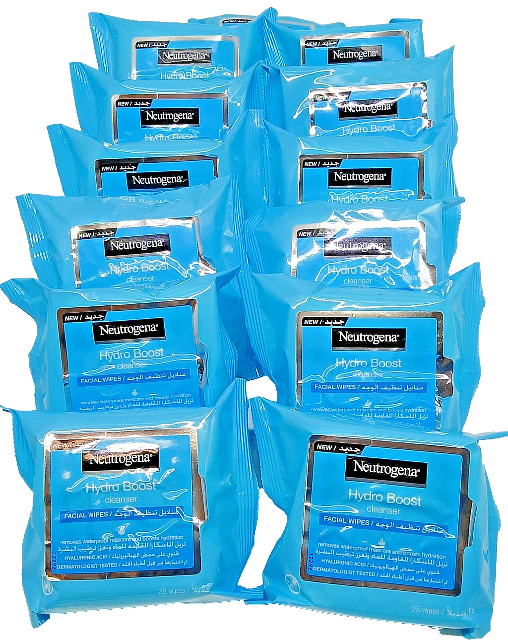 Neutrogena Hydro Boost Facial Wipes 6 PACK-BULK DEAL AMAZING PRICE!!!!!
