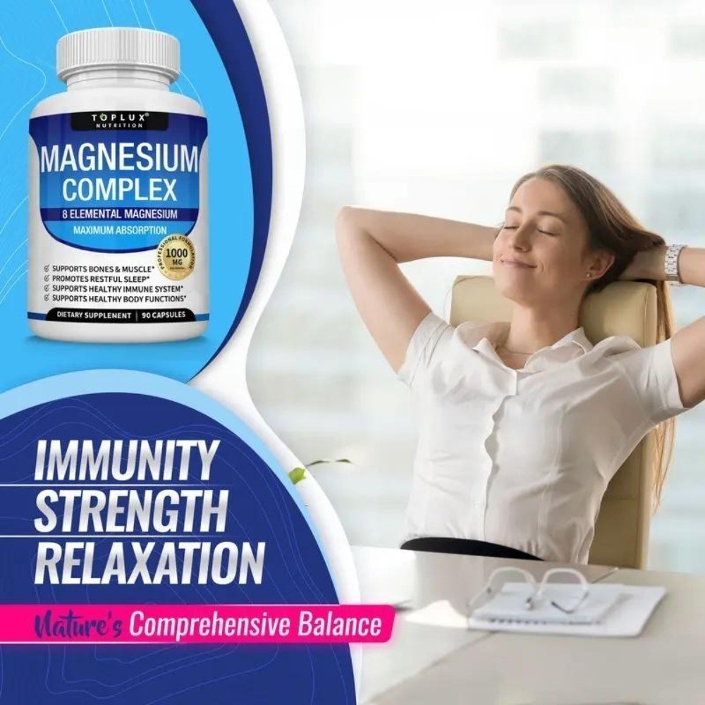 NEW Magnesium Complex 8 Essential Magnesium Supplement Fitness Edible IMMUNITY