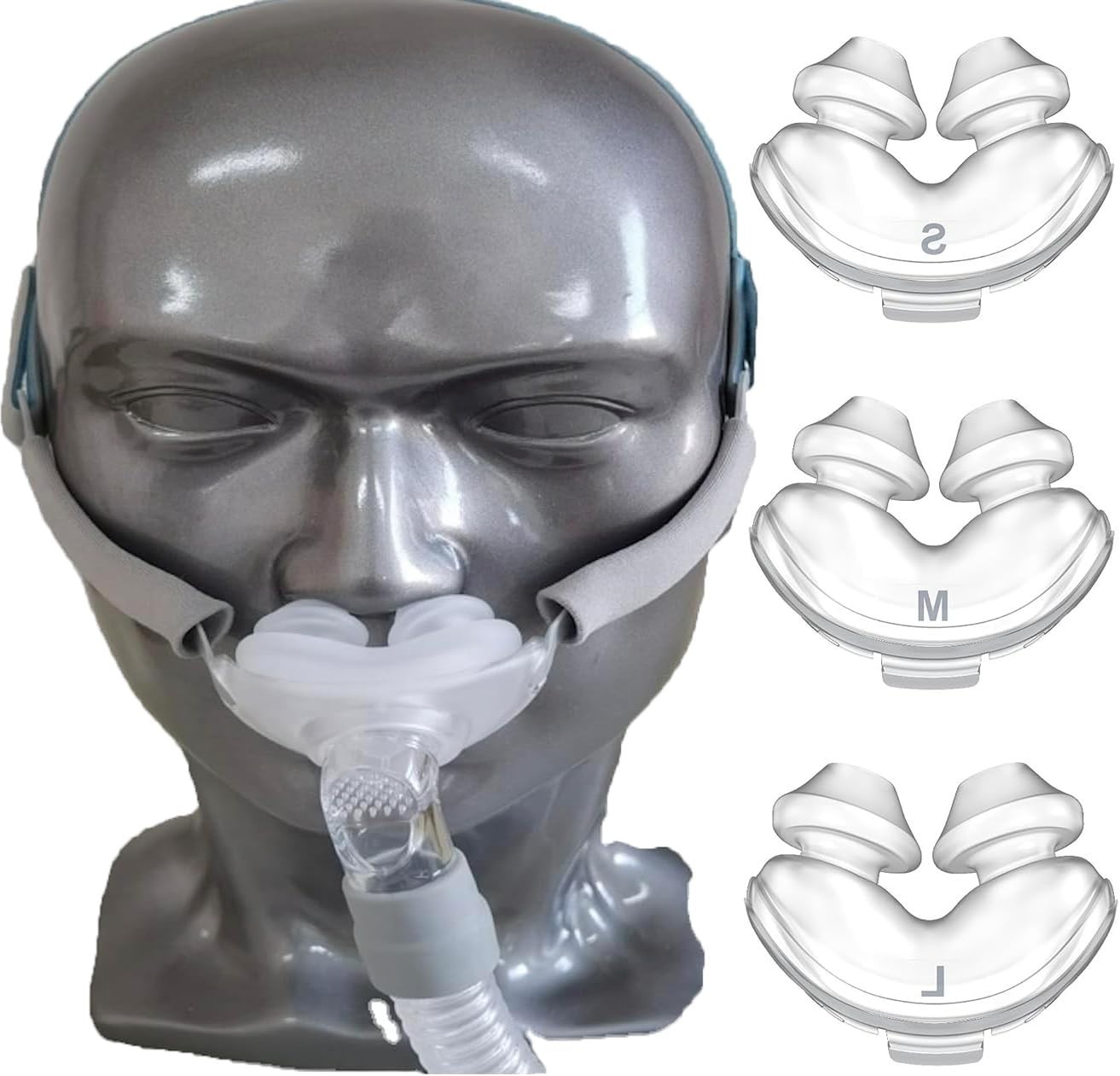 Nasal Pillow Supplies – Includes 3 Packs Nasal Mask Nose Pillows Small, Medium,