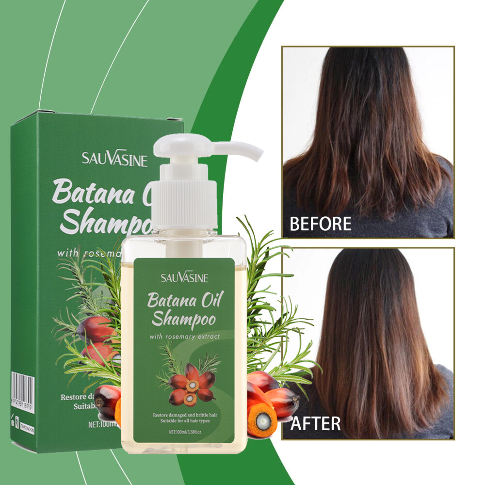 100ml Batana Oil Shampoo with Rosemary Extract for Hair Growth,Reduce Hair Loss