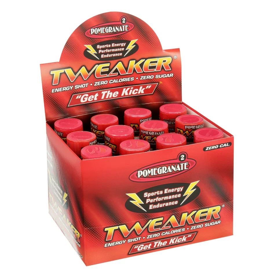 Tweaker Energy Shot, Pomegranate, 2 fl oz, 12 Count FREE SHIPPING