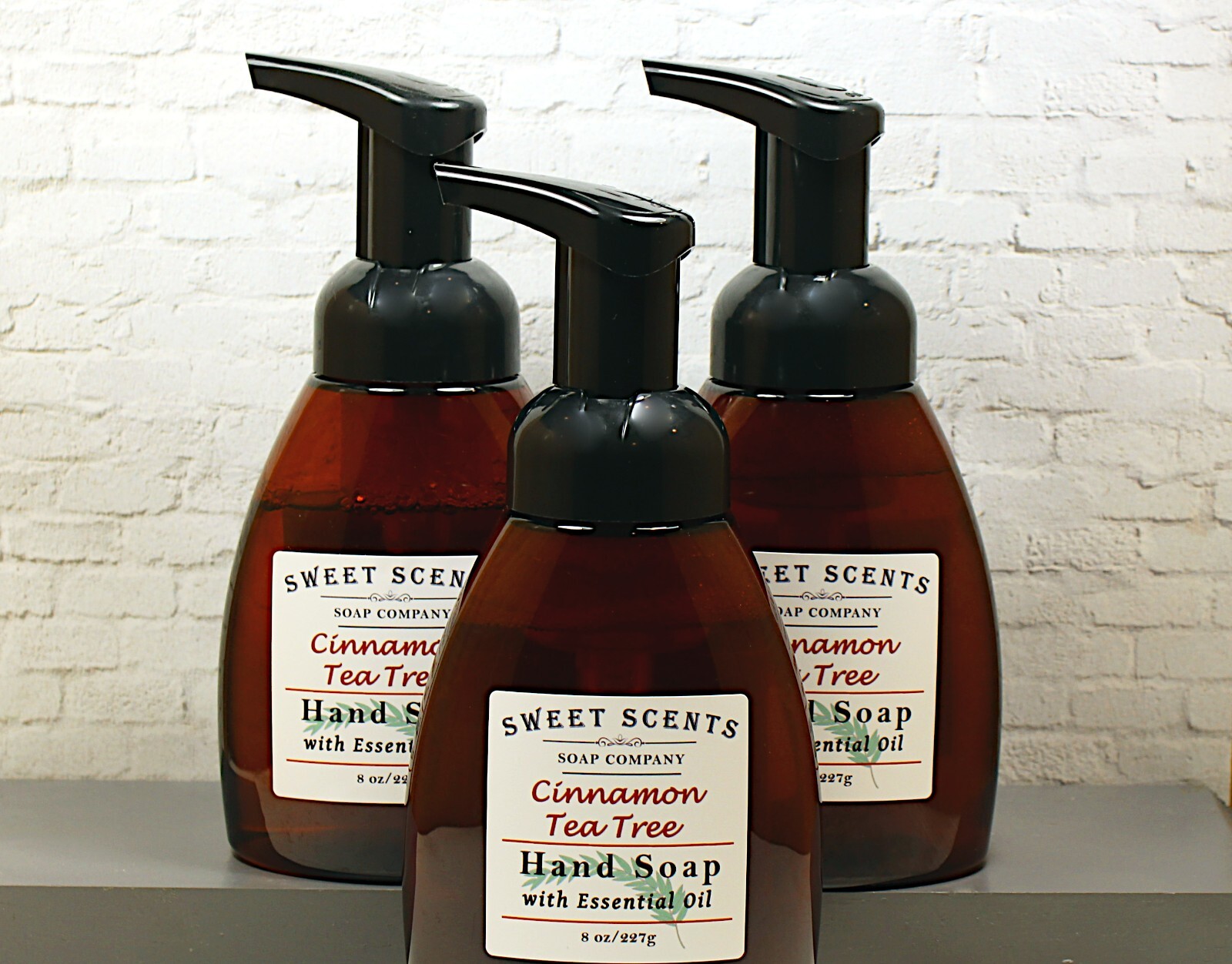 Cinnamon Tea Tree Foaming Hand Soap with Essential Oils