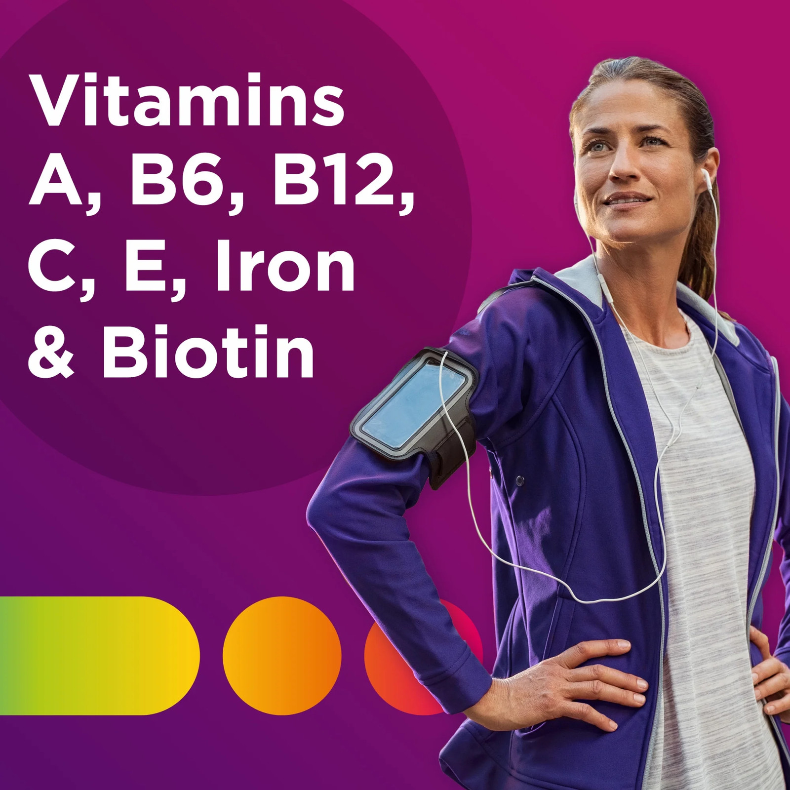 Centrum Women Multivitamin with Vitamins A, B, C, D3 & E with Iron, 100 Count