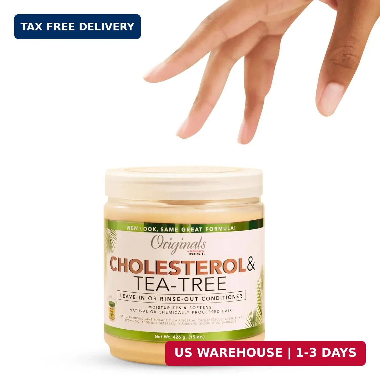 Originals by Africa’s Best Cholesterol Tea Tree Oil, Rinse-Out Plus Leave in Con