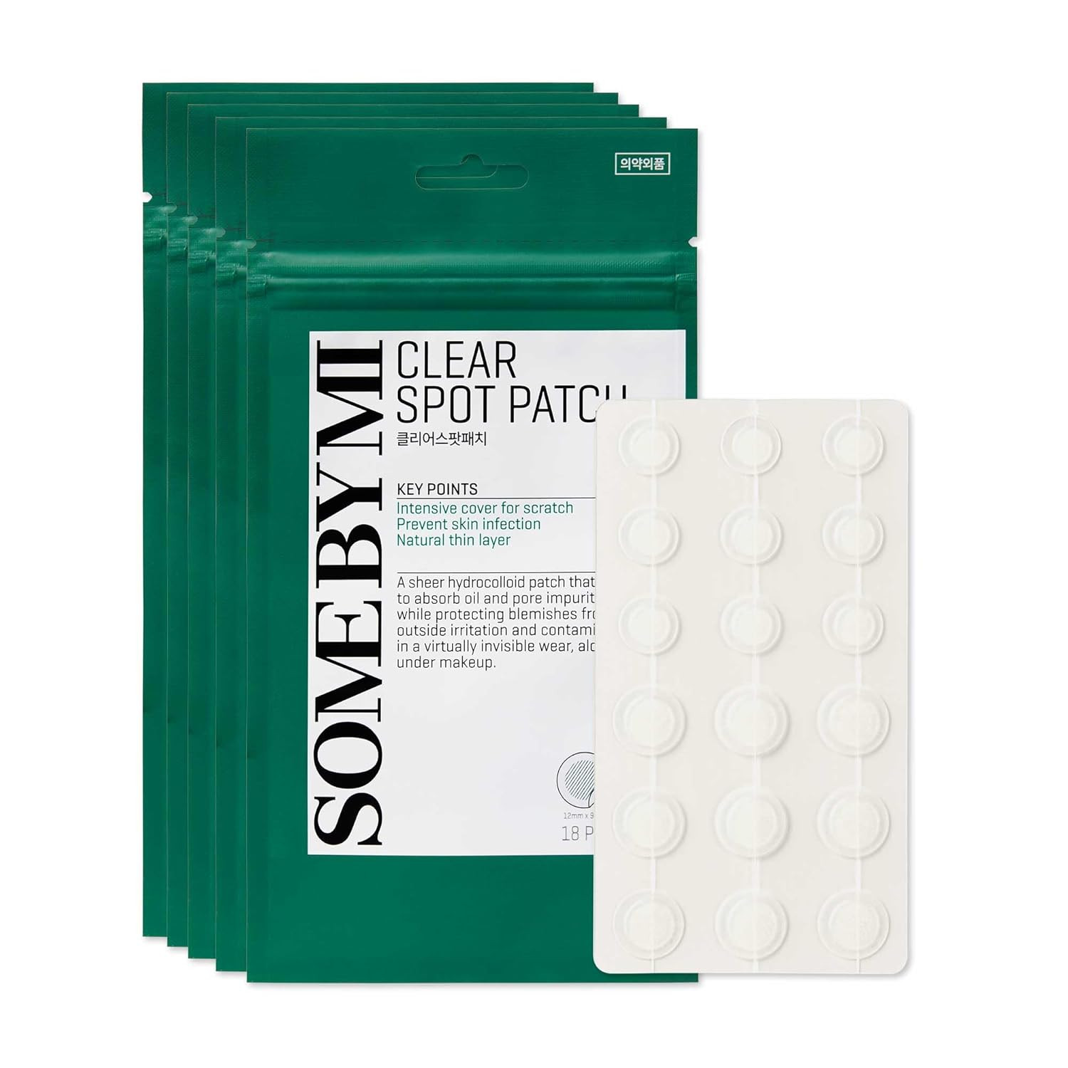 30 Days Miracle Clear Spot Patch – Pack of 5, 90 Counts, 2 Sizes (10Mm, 12Mm)