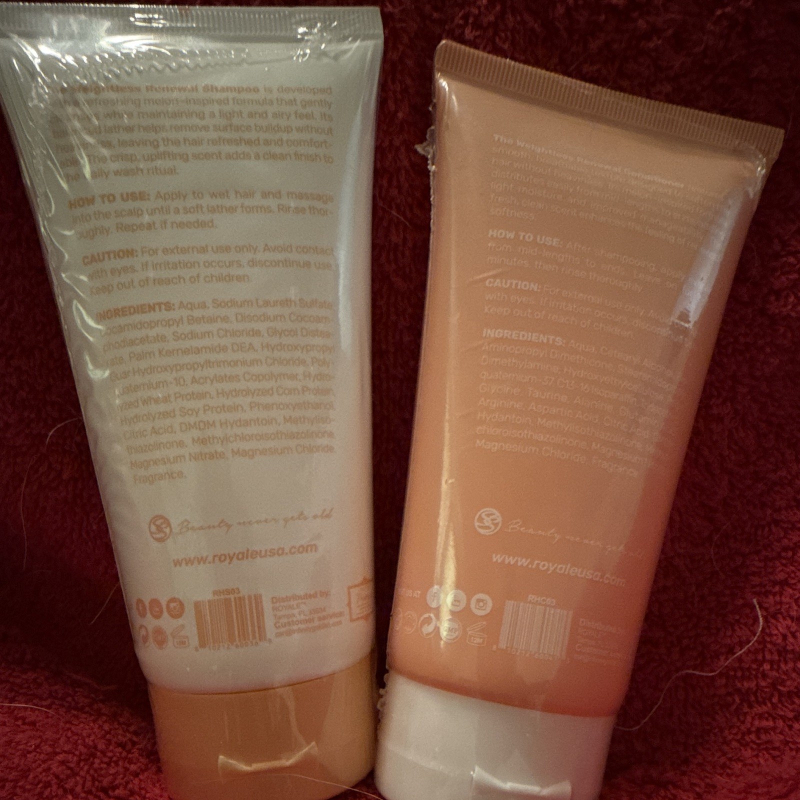 Royale Rescue Weightless Renewal Shampoo & Conditioner Set, Melon, 2x150ml