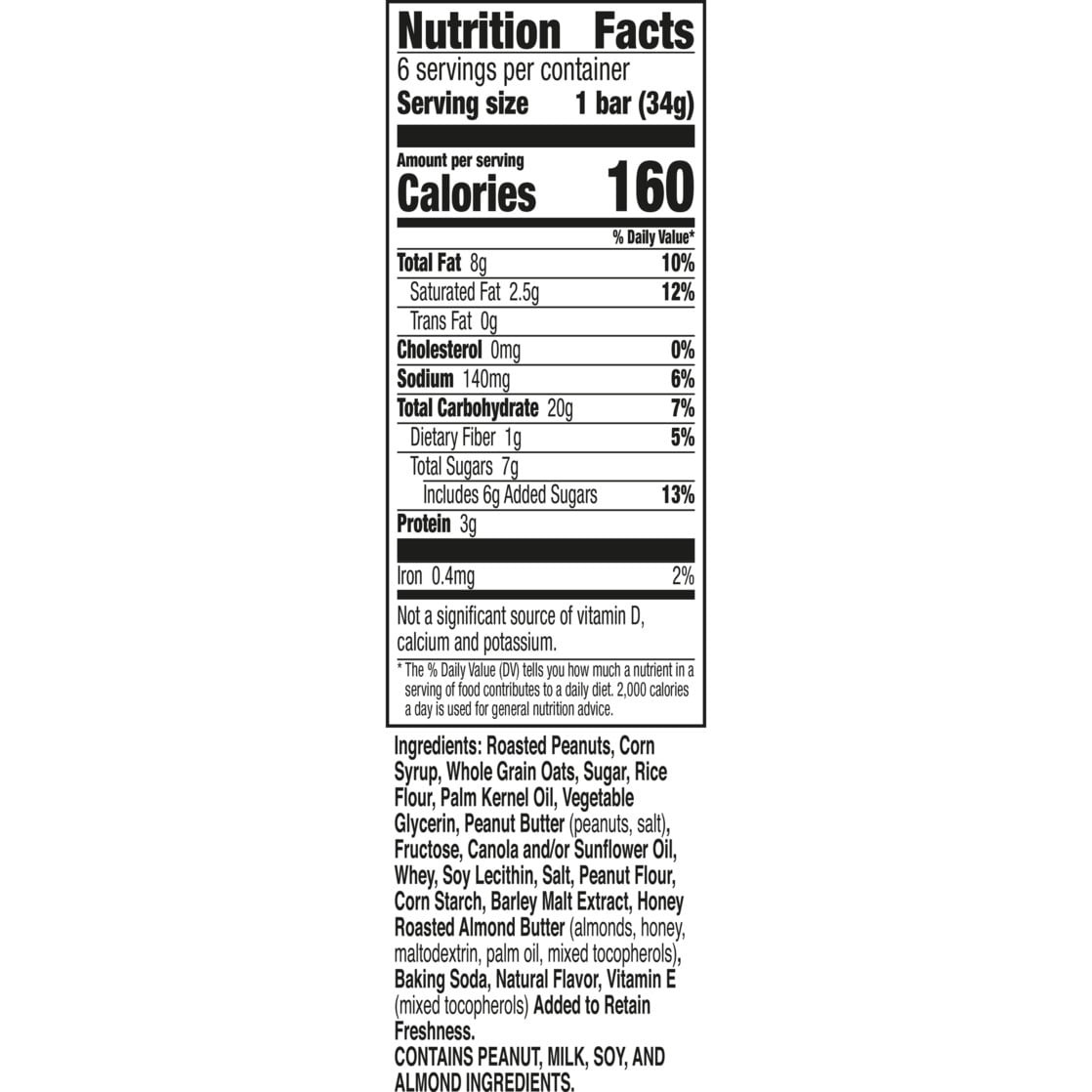 (12 pack) Nature Valley Sweet and Salty Nut Granola Bars, Peanut, 6 Bars, 7.2 oz