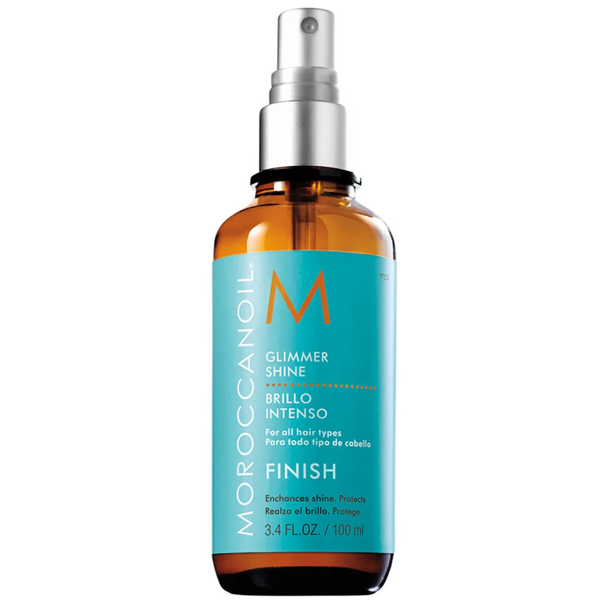 Moroccanoil Glimmer Shine FINISH Spray For All Hair Types 3.4 oz / 100 ml NEW