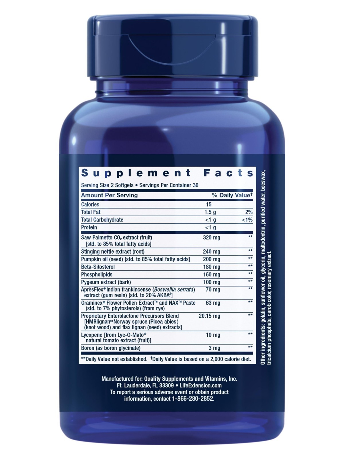 Ultra Prostate Health Formula – Saw Palmetto, Pygeum, Nettle Root, Lycopene, 60