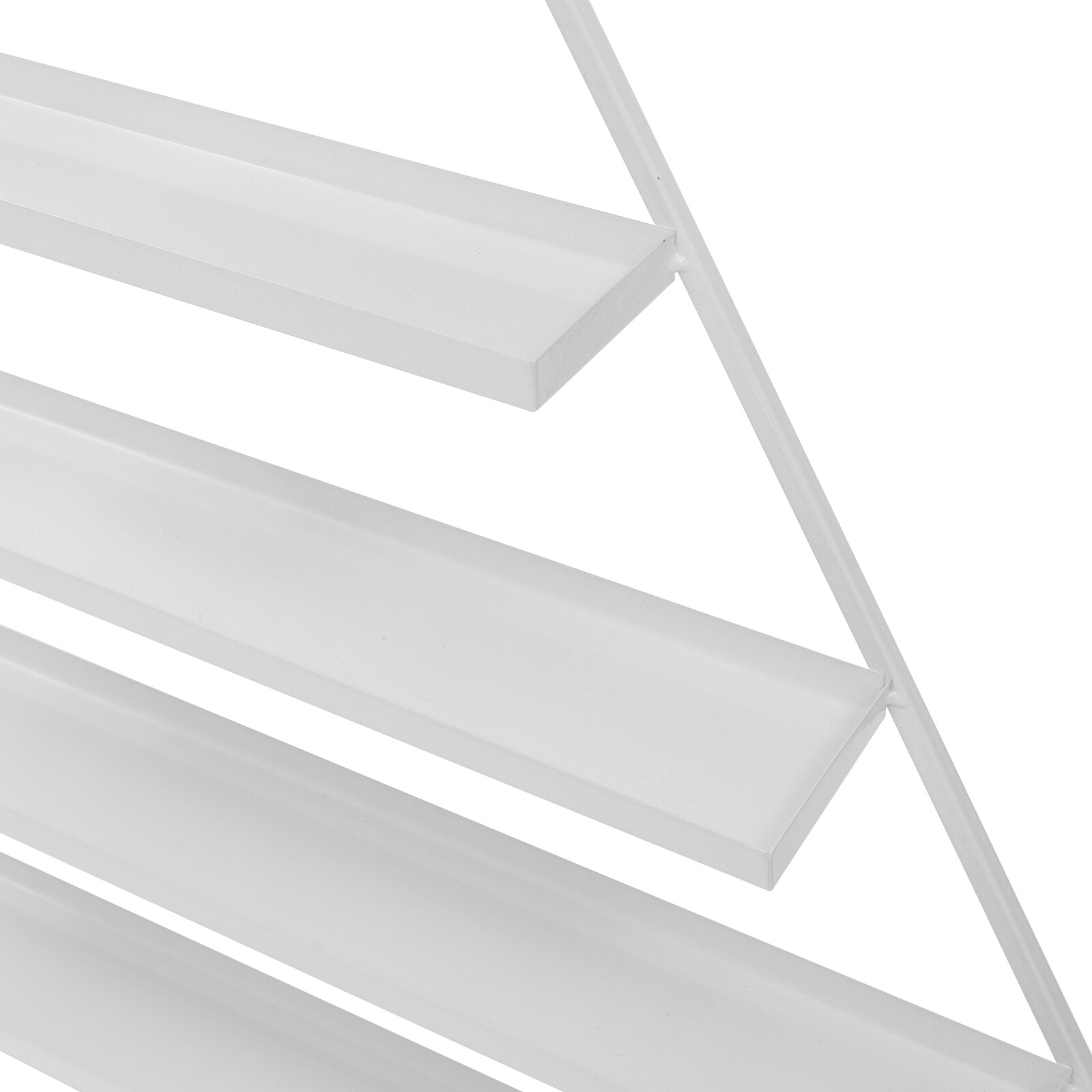 3 Pcs 5 Tier Wall Mounted Nail Polish Display Rack Triangular Display Shelves