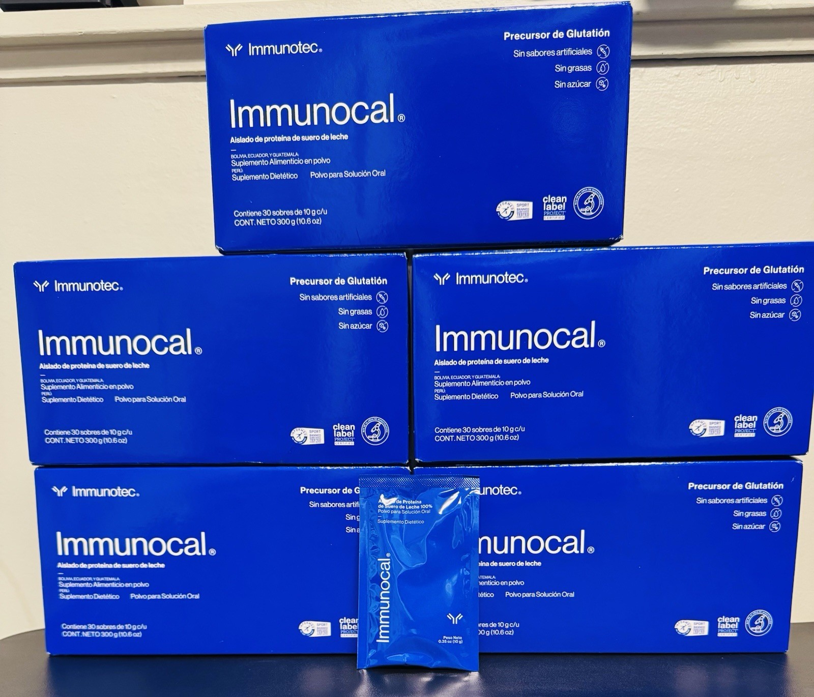 Immunocal Classic Blue Regular Glutathione Precursor, 150 Pouches by Immunotec