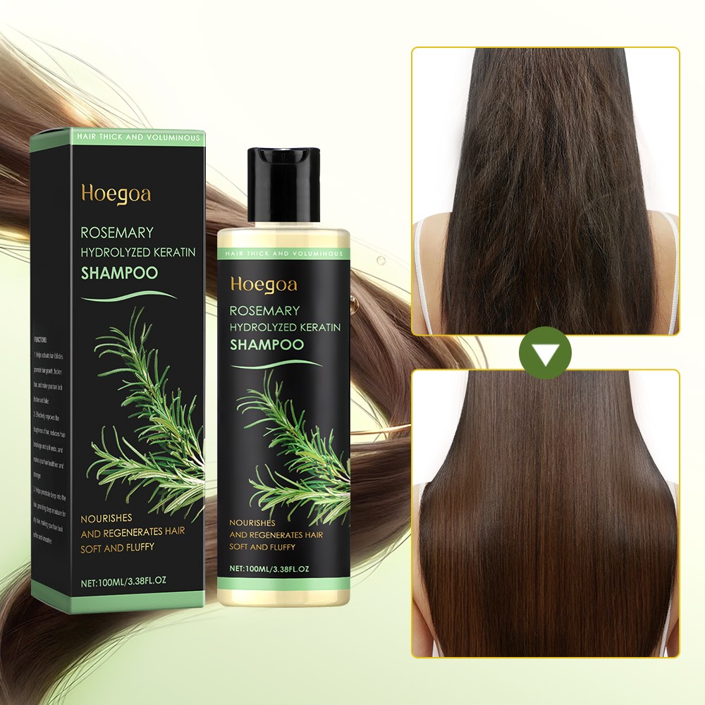 3PCS Organic Rosemary Hair Growth Shampoo for Natural Thickening & Strengthening