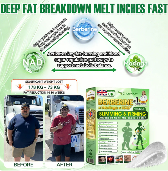 DR.HONOR Moringa Berberine NAD+ Weight Loss Patches Advanced Nano Microneedle