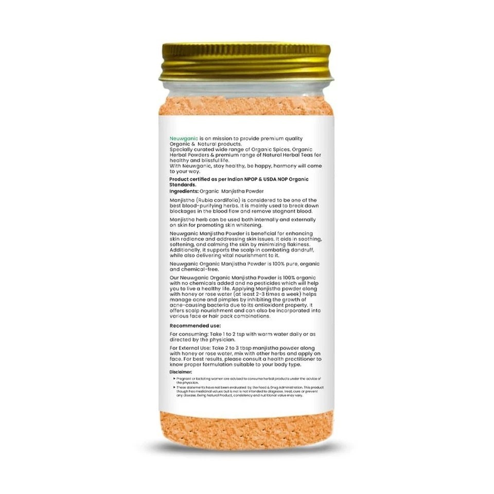 Neuwganic Organic Manjistha Powder 100gm