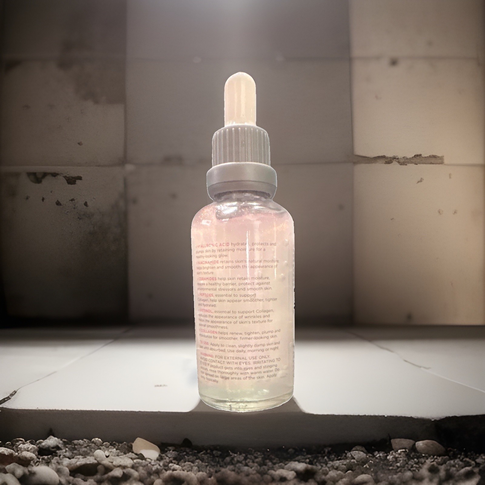 Global Beauty Care Power Serum Hydrating Face Retinol Niacinamide 1.7 oz