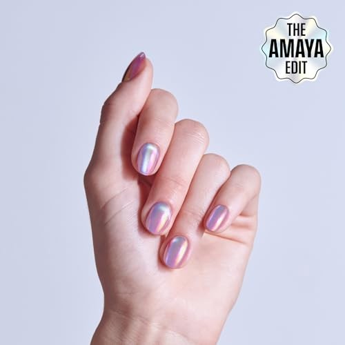 Glam, Press On Nails, Nail glue included, », Pink Size, Short One n Only