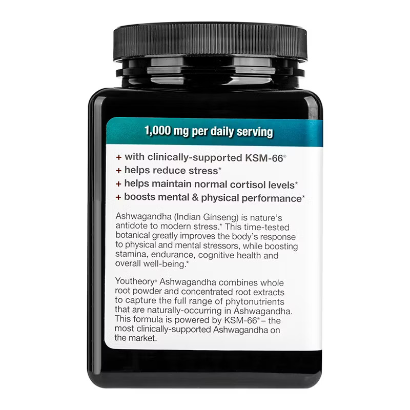 Ashwagandha KSM-66 Capsules 150 Ct Youtheory Vegetarian Supplement EXP:08/2027