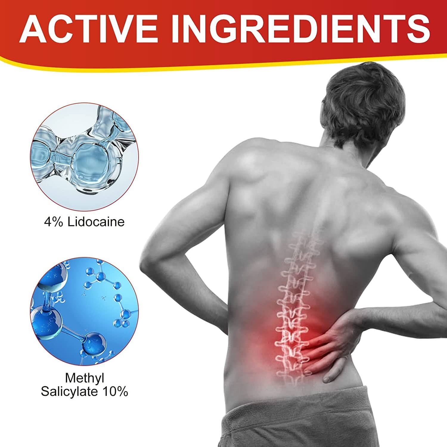 Lidocaine 4% Patch Maximum Strength Pain Relief, Knee Joint – 16/18/30 Count